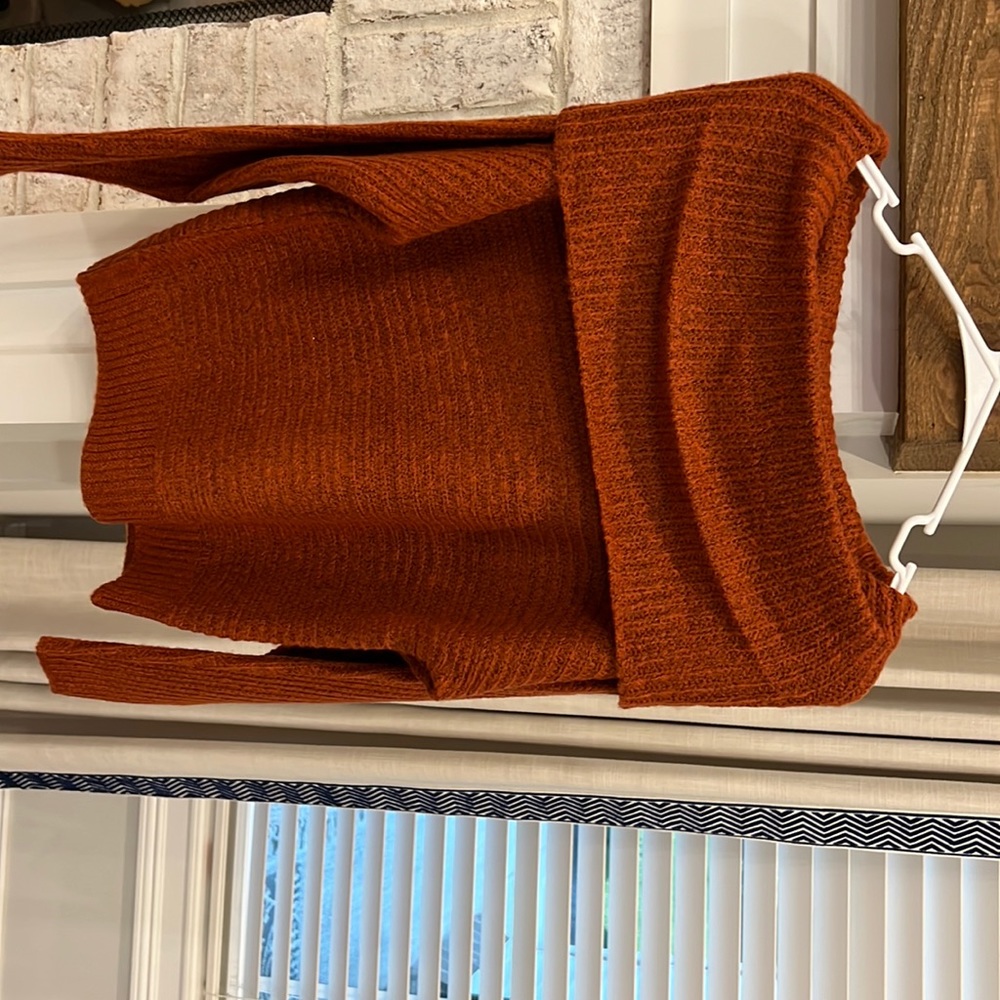 Off-the-shoulder sweater. New wirh tags.
